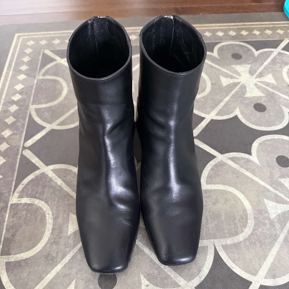 Via Spiga Black Leather Boots